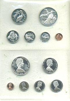 БРИТАНСКИЕ ВИРГИНСКИЕ ОСТРОВА НАБОР ИЗ 6 МОНЕТ 1974 ПТИЧКИ, ЗАПАЙКА, В ОРИГИНАЛЬНОЙ КОРОБКЕ, С СЕРТИФИКАТОМ KM 6а, 5а, 4а, 3а, 2а, 1а серебро PROOF 6-2-33