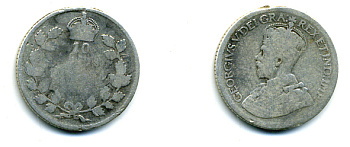 КАНАДА 10 ЦЕНТОВ 19ХХ ГЕОРГ V серебро 46-1047