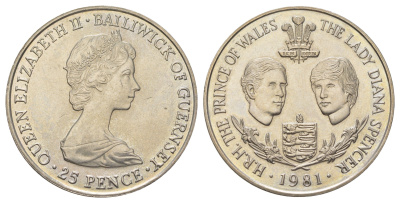 Гернси 25 пенсов 1981 KM 36 медно-никель UNC 3897-922