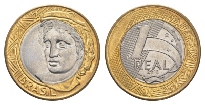 Бразилия 1 реал 2013 KM 652a биметалл UNC 4646-137