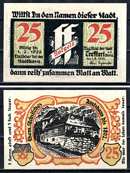 Треффурт (Пруссия, Саксония) 25 пфеннигов 1921 7554-7-3-1