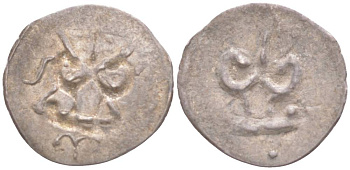 Бирма, Государство Шришкетра 1/100 част 750 - 832 храм, 0,1 гр серебро 1073-19-32