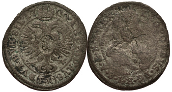 Австрия 1 крейцер 1700 FN, Леопольд (1657-1705), OPPELN, дом Габсбургов, вес 0,68 гр. Herinek 1799 серебро 1516-715