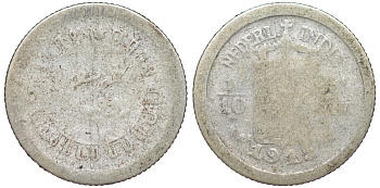 Нидерландская Восточная Индия 1/10 гульдена 1915 KM 311 серебро 4178-227