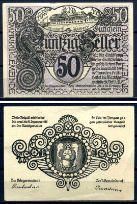 Санкт-Файт-им-Понгау (Зальцбург) 50 геллеров 1920 Jaksc/Pick?JPR0945a-50 бумага 7556-26-1-2