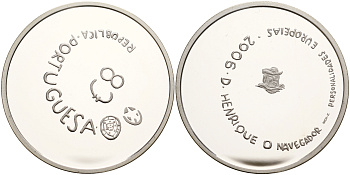 Португалия 8 евро 2006 принц Генрих Мореплаватель KM 776a серебро PROOF 11-077-14