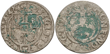 Польша 3 полкера (3 полторака - 1 крейцер) ND (1620-1627) Сигизмунд III Ваза (1587-1632) KM 41 серебро 4158-1049