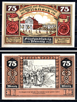 Вильснак (Пруссия, Бранденбург) 75 пфеннигов 1922 2193-49-3-1