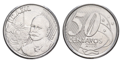 Бразилия 50 сентаво 2008 KM 651a нержавеющая сталь UNC 4642-1146