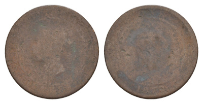 Цейлон 1 цент 1870 Виктория (1837-1901) KM 92 медь 4655-635