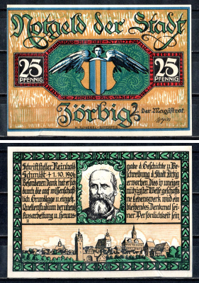 Цёрбиг (Пруссия, Саксония) 25 пфеннигов 1921 2193-41-2-1