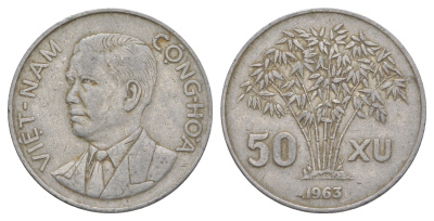 Южный Вьетнам 50 су 1963 KM 6 алюминий 4159-734