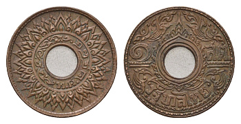 Таиланд 1 сатанг 1941 BE 2484, Рама VIII (1935-1947) Y 54 бронза 44-764