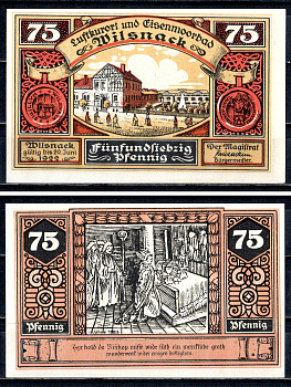 Вильснак (Пруссия, Бранденбург) 75 пфеннигов 1922 2193-48-2-2