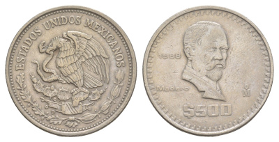 Мексика 500 песо 1988 Мо, Франсиско Игнасио Мадеро KM 529 медно-никель 4634-334
