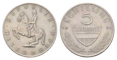 Австрия 5 шиллингов 1971 KM 2889a медно-никель 4671-644