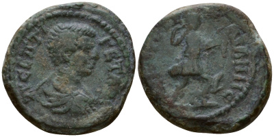 Римская Империя, Провинция Фракия, Августа Траяна AE 209 - 211 Гета, бюст императора / Артемида Moushmov 3085 бронза 1100-8-56