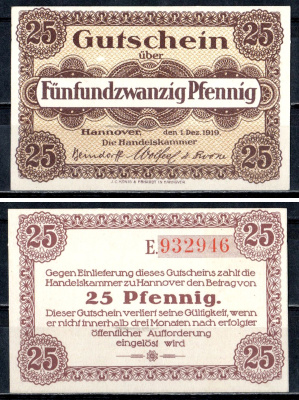 Ганновер (Пруссия, Ганновер) 20 пфеннигов ND 7556-74-2-2