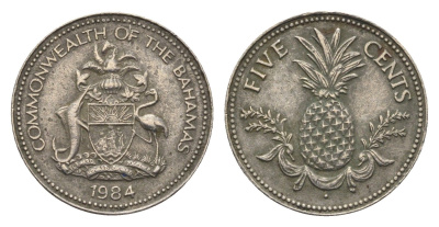Багамские острова (Багамы) 5 центов 1984 KM 60 медно-никель 4664-622