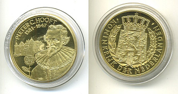 НИДЕРЛАНДЫ МЕДАЛЬ ПИТЕР ХУФТ (1581-1647) UNC 06-130-42