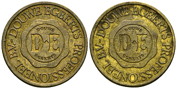 Нидерланды жетон ND жетон кофемашины - Douwe Egberts латунь 4167-416