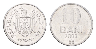 Молдавия (Молдова) 10 бань (бани) 2003 KM 7 алюминий UNC 4588-918