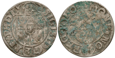 Польша 3 полкера (3 полторака - 1 крейцер) ND (1620-1627) Сигизмунд III Ваза (1587-1632) KM 41 серебро 4158-757