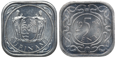 Суринам 5 центов 1978 KM 12.1a алюминий UNC 4118-554