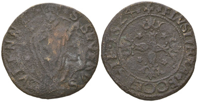 Франция, Меро меро 1524 Ro.156 бронза 441-1245