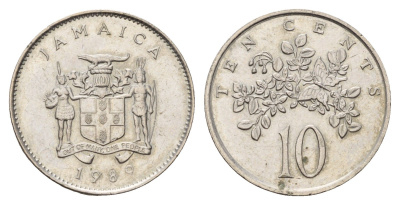 Ямайка 10 центов 1989 KM 47 медно-никель 4114-323