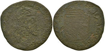 БЕЛЬГИЯ-БРАБАНТ 1 ЛИАРД XVI ВЕК медь 65-847