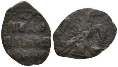 Псков пуло 1505-1533 Василий III Иванович, ПУЛО ПСКОВЬСКОЕ/двуглавый орел Гулецкий/Петрунин 3280 медь 262-1646