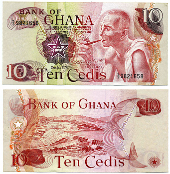 Гана 10 седи 1978 плотина Акосомбо (Вольта) Pick 16 f бумага UNC (пресс) 7548-55-2-2