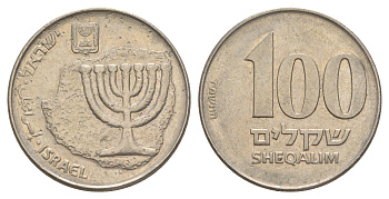 Израиль 100 шекелей 1984 JE 5744 KM 143 медно-никель 4624-321