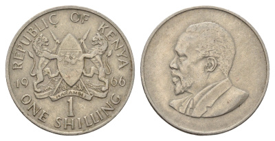 Кения 1 шиллинг 1966 Джомо Кениата KM 5 медно-никель 4114-427