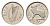 Ирландия 3 пенса 1940 заяц KM 12 никель 4044-823