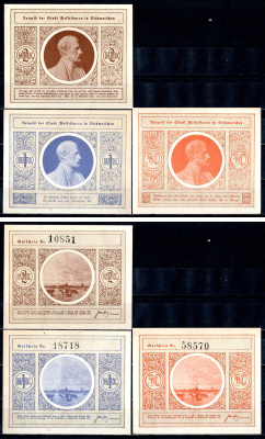 Вессельбурен (Пруссия, Шлезвиг-Гольштейн) набор из 3 нотгельдов ND 2193-51-3-1