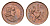 ЮАР 1 цент 1966 Ян ван Рибек (1619-1677), Suid Africa, легенда на африкаанс, капские воробьи KM 65.2 бронза UNC 4690-1055