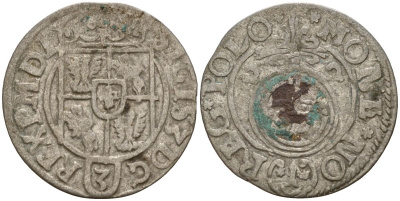 Польша 3 полкера (3 полторака - 1 крейцер) 1622 Сигизмунд III Ваза (1587-1632) Gorecki B.22, KM 41 серебро 4158-911
