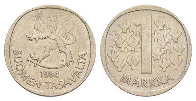 Финляндия 1 марка 1984 KM 49a медно-никель 4648-552