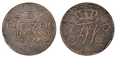 Силезия 1/2 крейцера 1789 A KM 47 медь 3459-234