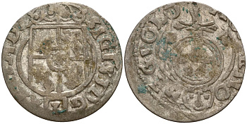 Польша 3 полкера (3 полторака - 1 крейцер) 1624 Сигизмунд III Ваза (1587-1632) Gorecki B.24, KM 41 серебро 4160-151