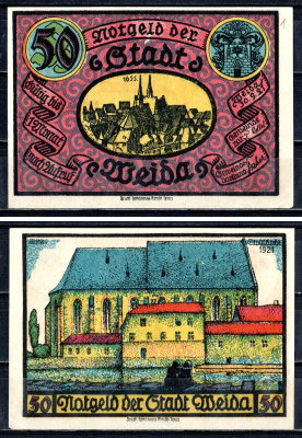 Вайда (Тюрингия) 50 пфеннигов 1921 2193-53-3-1