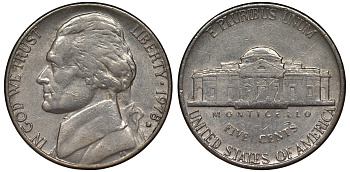 США 5 центов 1978 D, Джефферсон KM А192 медно-никель 4128-621