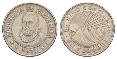 Никарагуа 1 кордоба 1972 KM 26 медно-никель 4641-334