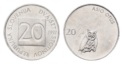 Словения 20 стотинов 1992 KM 8 алюминий UNC 4685-653