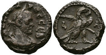 Римская Империя, Провинция Египет тетрадрахма 282 - 283 Кар / орел, Александрия Good Very fine Dattari 5569 биллон 1073-9-85