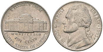 США 5 центов 1993 P KM A192 медно-никель 4580-758