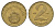 Венгрия 2 форинта 1976 ВР KM 591 латунь UNC 4146-856