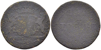 УТРЕХТ, НИДЕРЛАНДЫ 1 ДУИТ XVIII ВЕК KM 91 медь 175-731